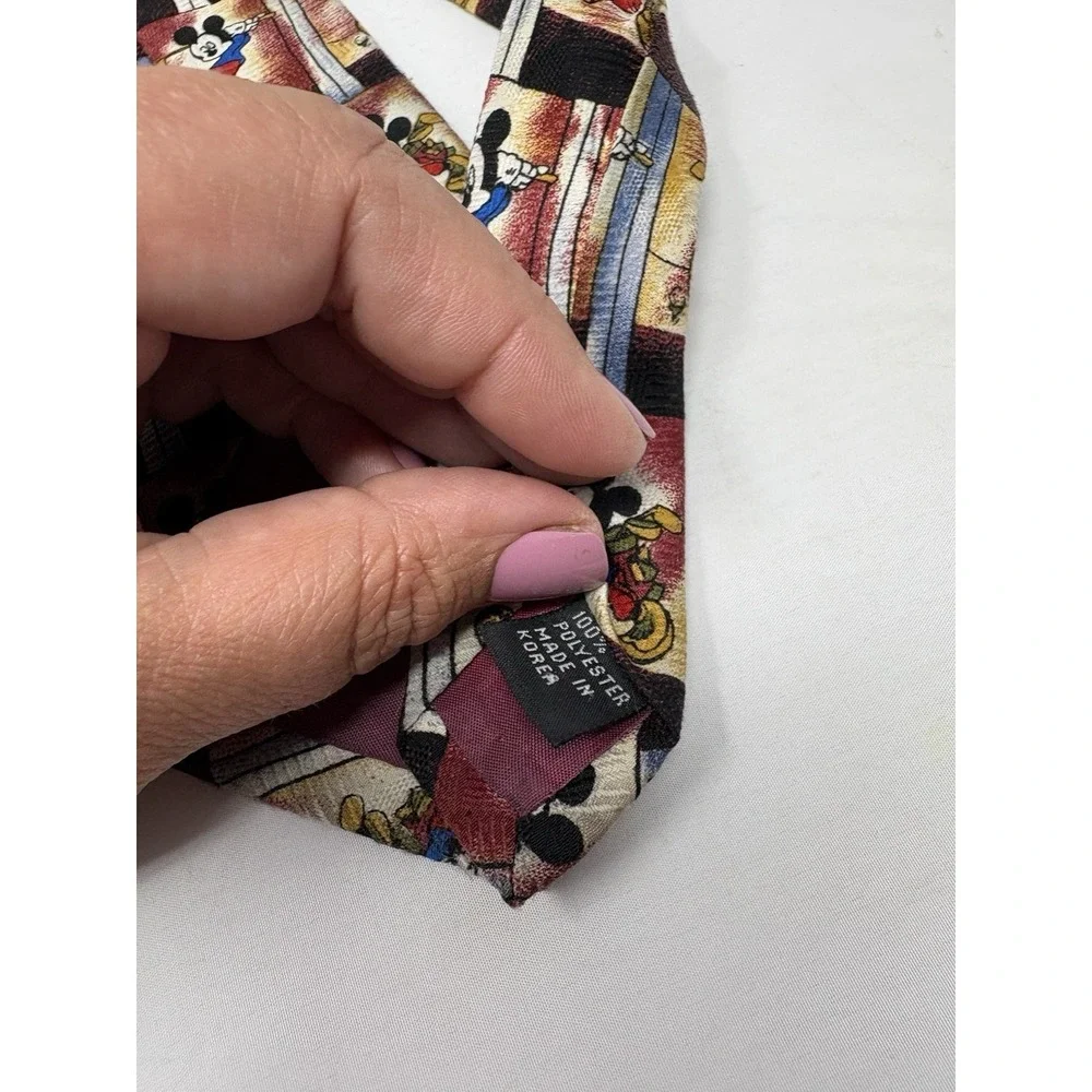 Vintage Disney Unlimited Mickey Mouse Phtostrip Golf Necktie Tie Club Swing 1990